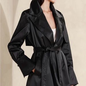 Banana Republic Satin Trench Coat NWT